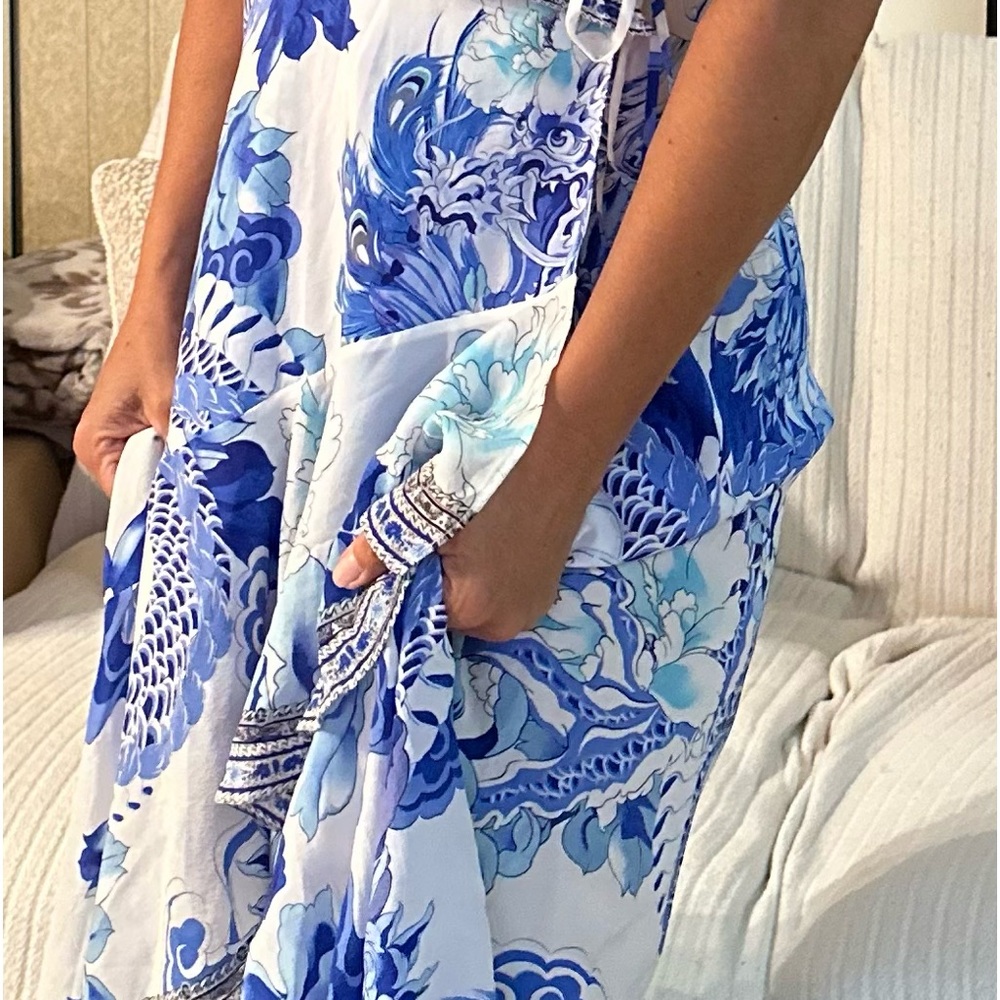 Gorgeous Blue and white floral Camila’s dress